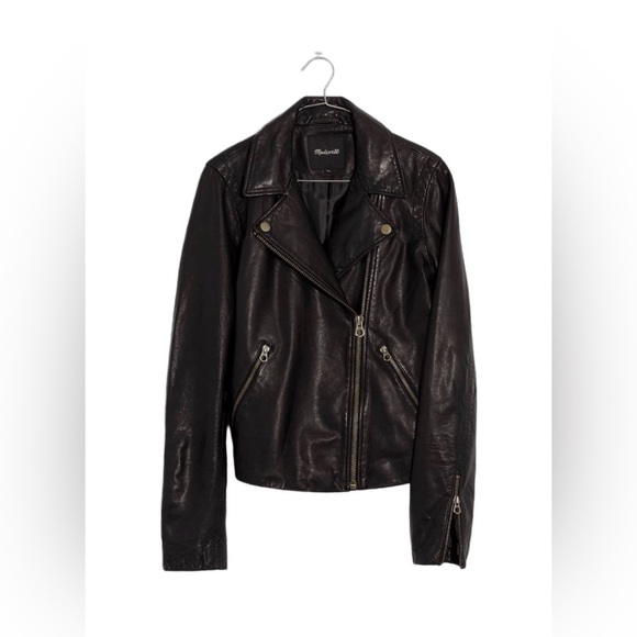 Madewell Women’s Leather Jacket size M - Picture 4 of 9